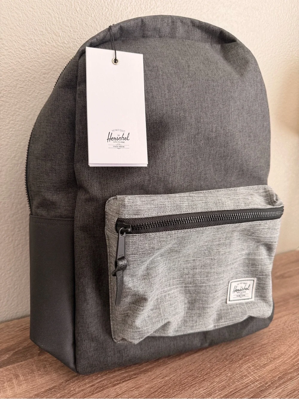 Herschel Supply Company Classic Two-Tone Black & Gray Backpack *New*